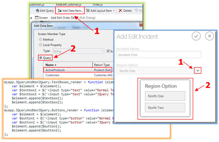 Creating Web Pages Using the LightSwitch HTML Client In Visual Studio 2012 screen shot